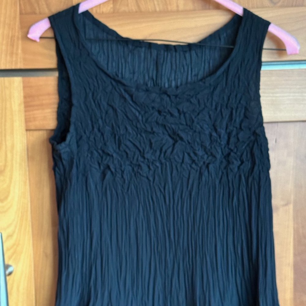 Black Crinkle Shirt
